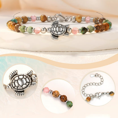 Lucky Turtle Stone Bracelet