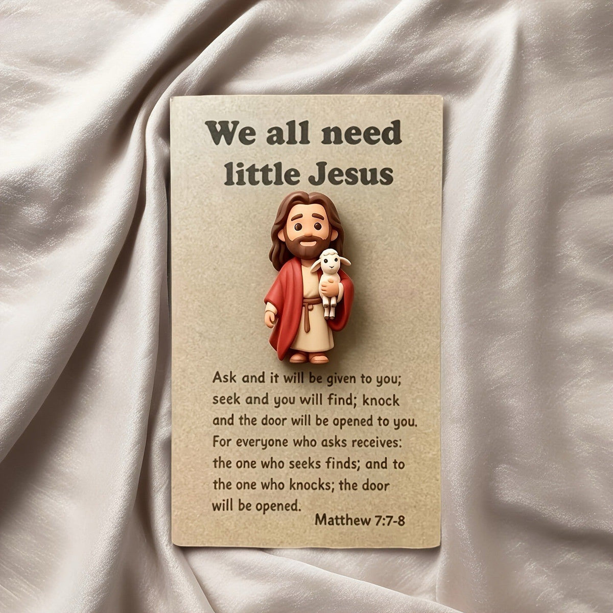 Jesus & Lamb Prayer Card