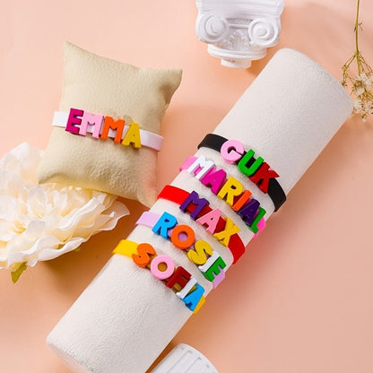Colorful Letter Name Bracelet