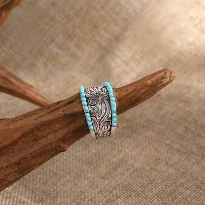 Turquoise Scroll Ring