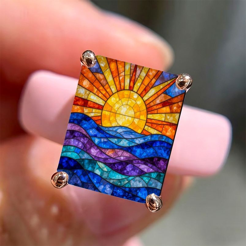 Sunset Waves Square Ring
