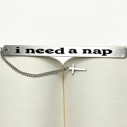 Engraved Nap Quote Bookmark