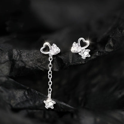 Heart & Star Drop Earrings