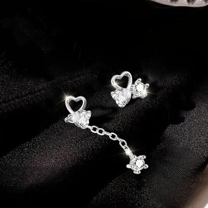 Heart & Star Drop Earrings