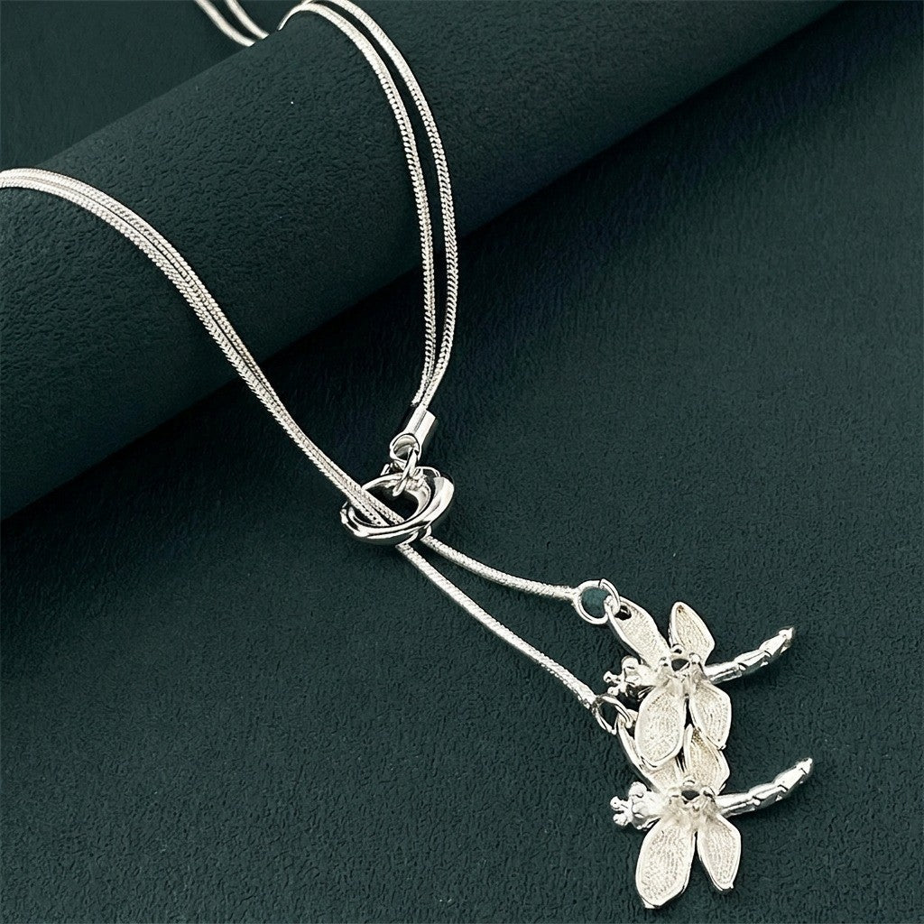 Pavé Dragonfly Y-Necklace