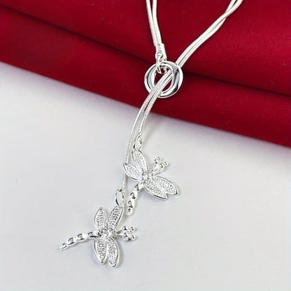 Pavé Dragonfly Y-Necklace