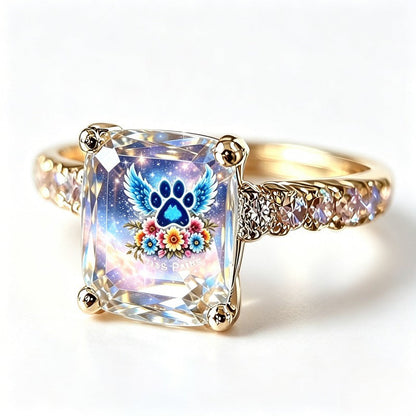 Winged Paw Square Ring