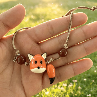 Fox & Tiger Eye Rope Bracelet