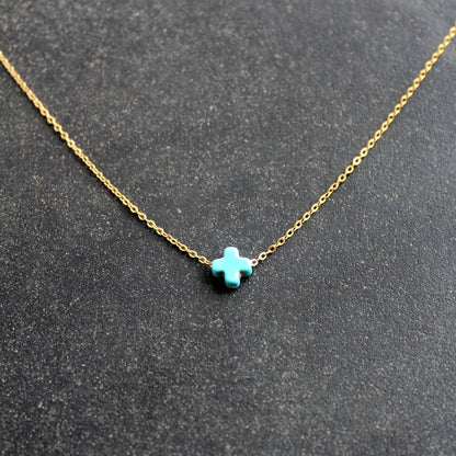 Turquoise Cross Necklace