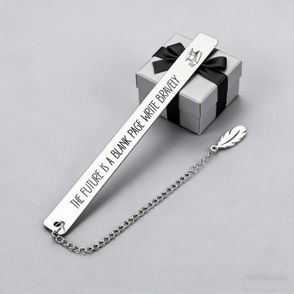 Graduation Cap Quote Bookmark with Feather Chain