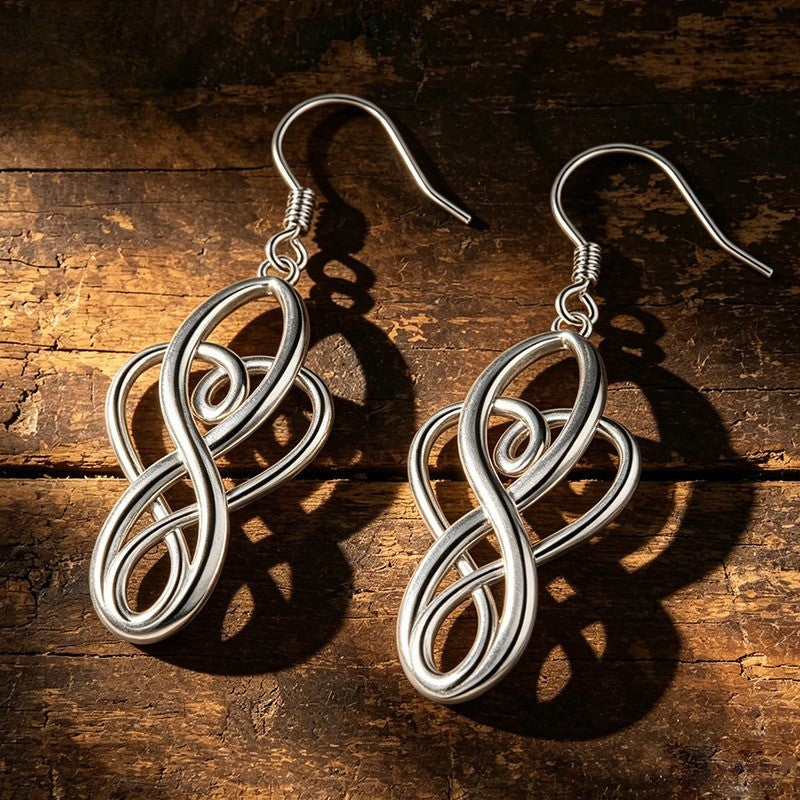Infinity Loop Dangle Earrings