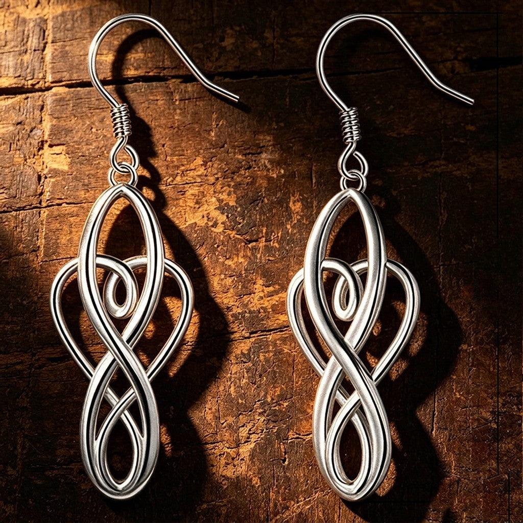Infinity Loop Dangle Earrings