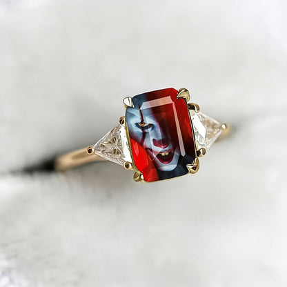 Rectangular Portrait Ring