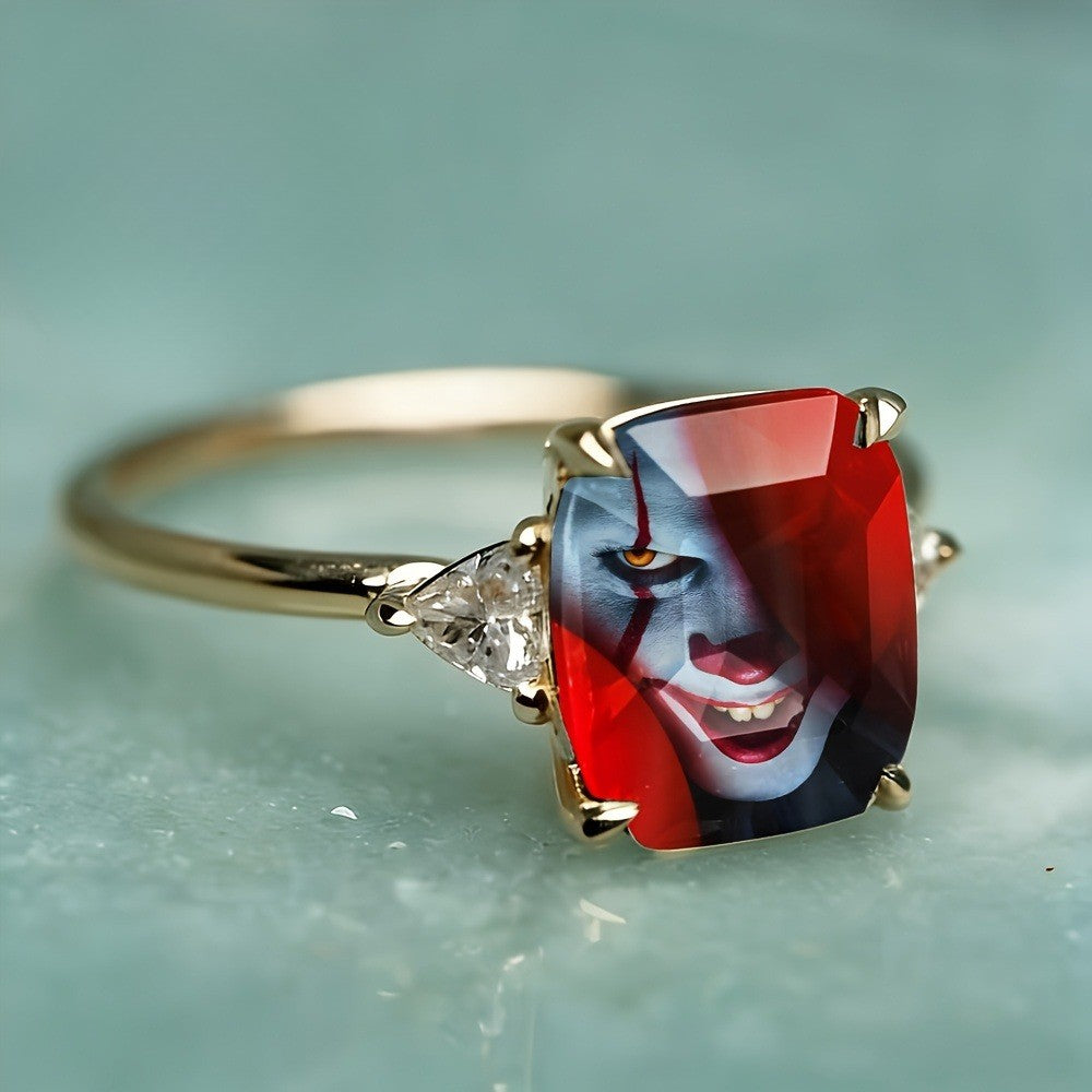 Rectangular Portrait Ring