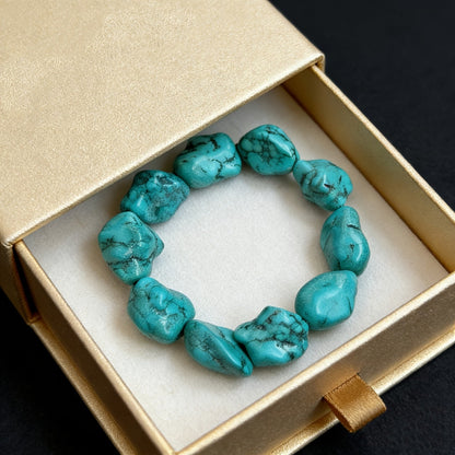 Turquoise Raw Stone Bracelet