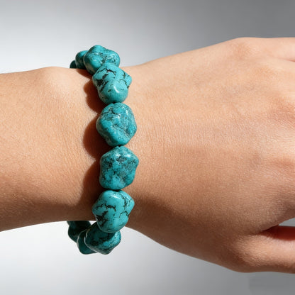 Turquoise Raw Stone Bracelet