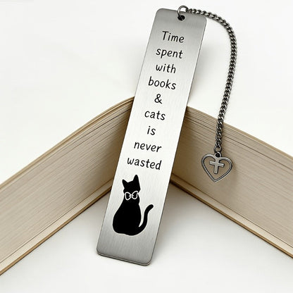 Cat Silhouette Quote Bookmark