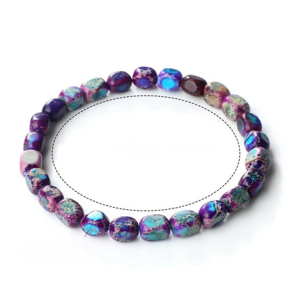 Marbled Turquoise Stone Bracelet