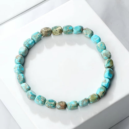 Marbled Turquoise Stone Bracelet