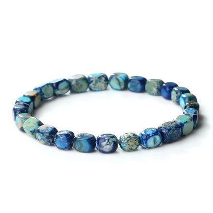 Marbled Turquoise Stone Bracelet