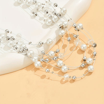 Colorful Bead Layered Necklace