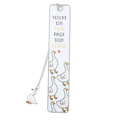 Silly Goose Quote Bookmark with Charm