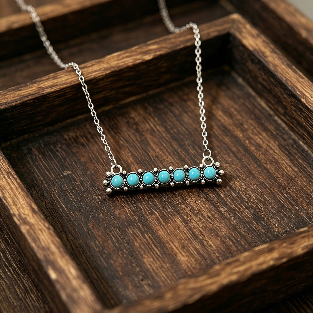 Turquoise Bar Necklace