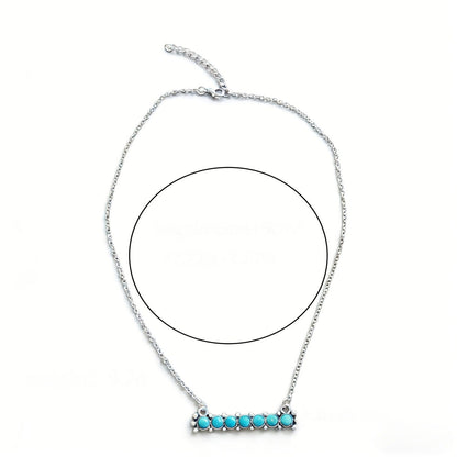 Turquoise Bar Necklace