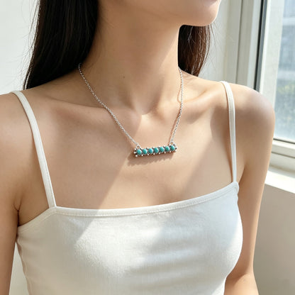 Turquoise Bar Necklace