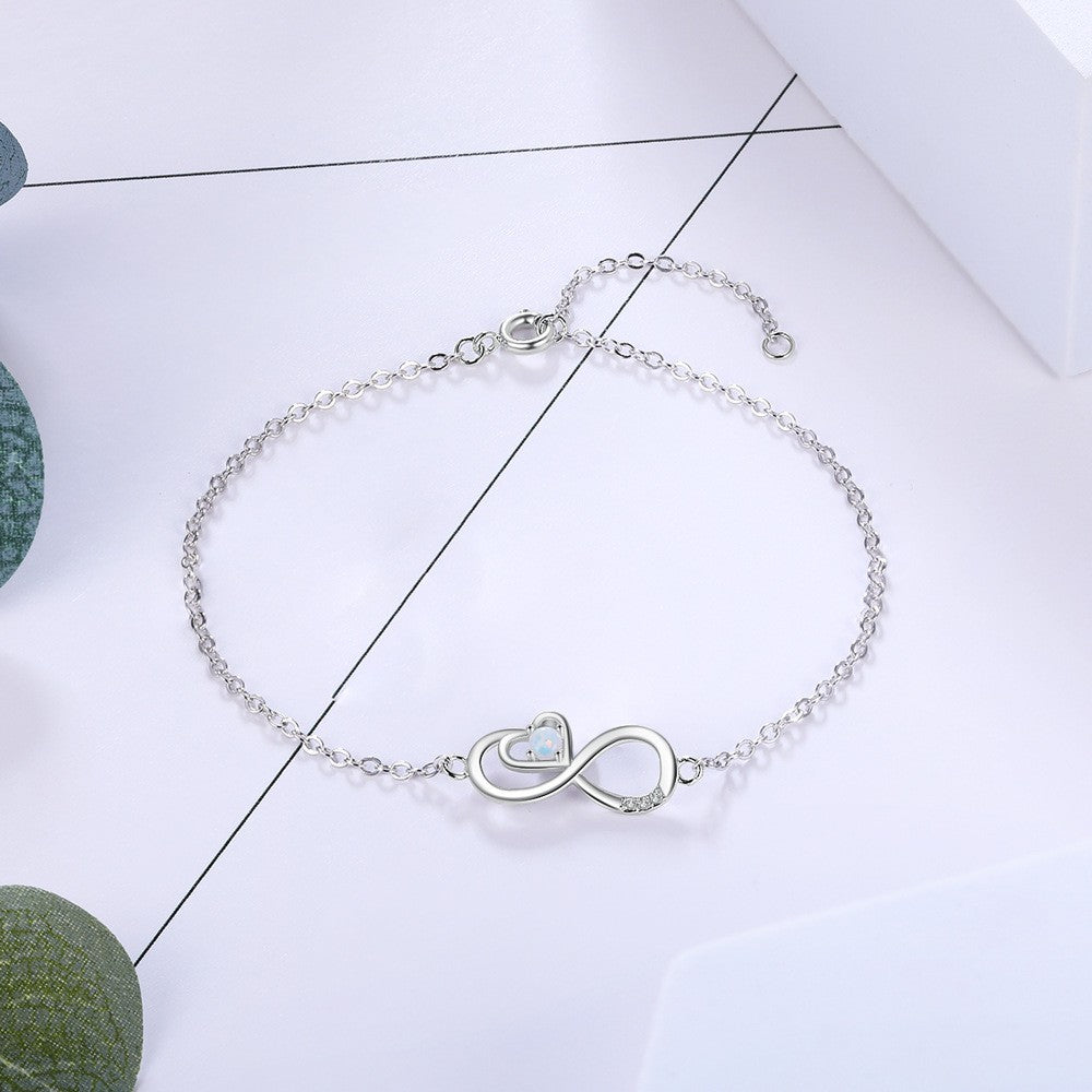 Heart Infinity Anklet