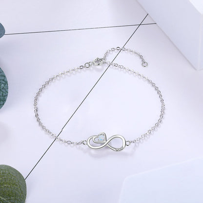 Heart Infinity Anklet