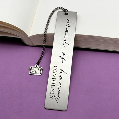 Maid of Honor Engraved Bookmark