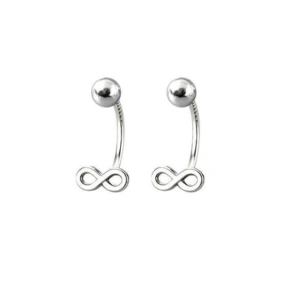 Infinity Ball Stud Earrings