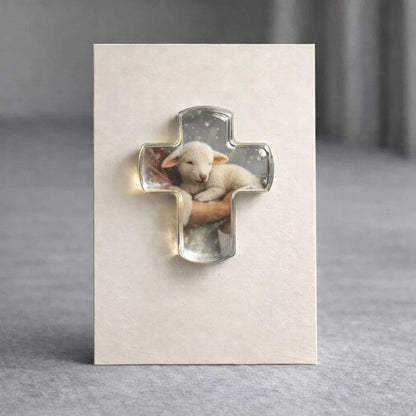 Winter Cardinal Cross Keepsake