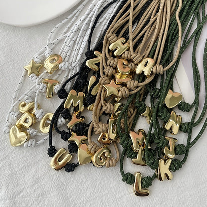 Love Letter Cord Layered Necklace