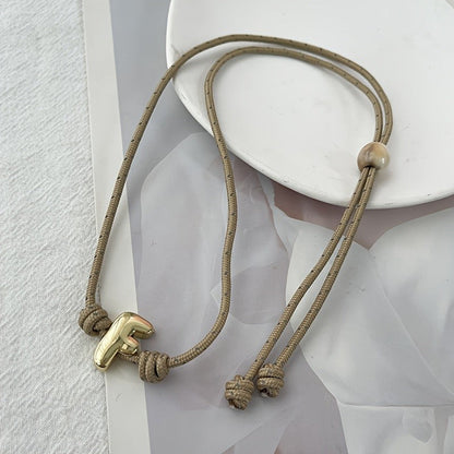Love Letter Cord Layered Necklace