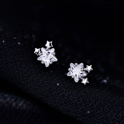 Crystal Star Cluster Earrings