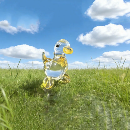 Crystal Duck Figurine Pair