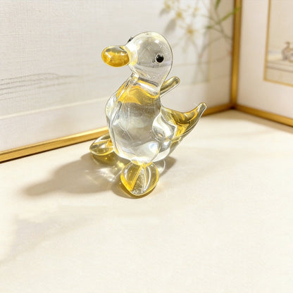Crystal Duck Figurine Pair