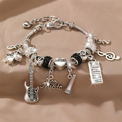 Musical Instruments Charm Bracelet