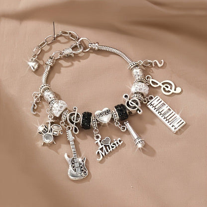 Musical Instruments Charm Bracelet