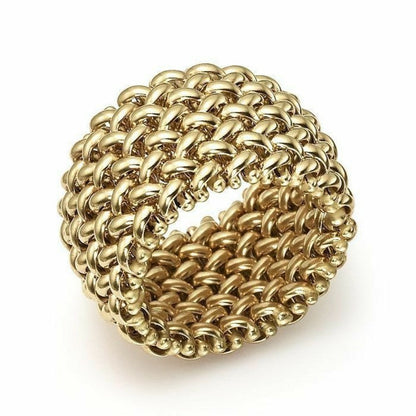 Interwoven Wide Ring