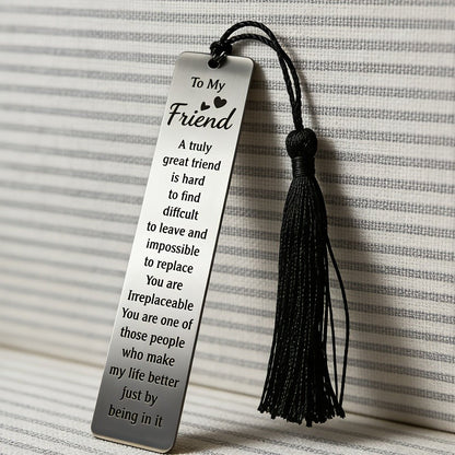 To My Friend Engraved Bookmark