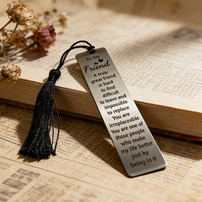 To My Friend Engraved Bookmark