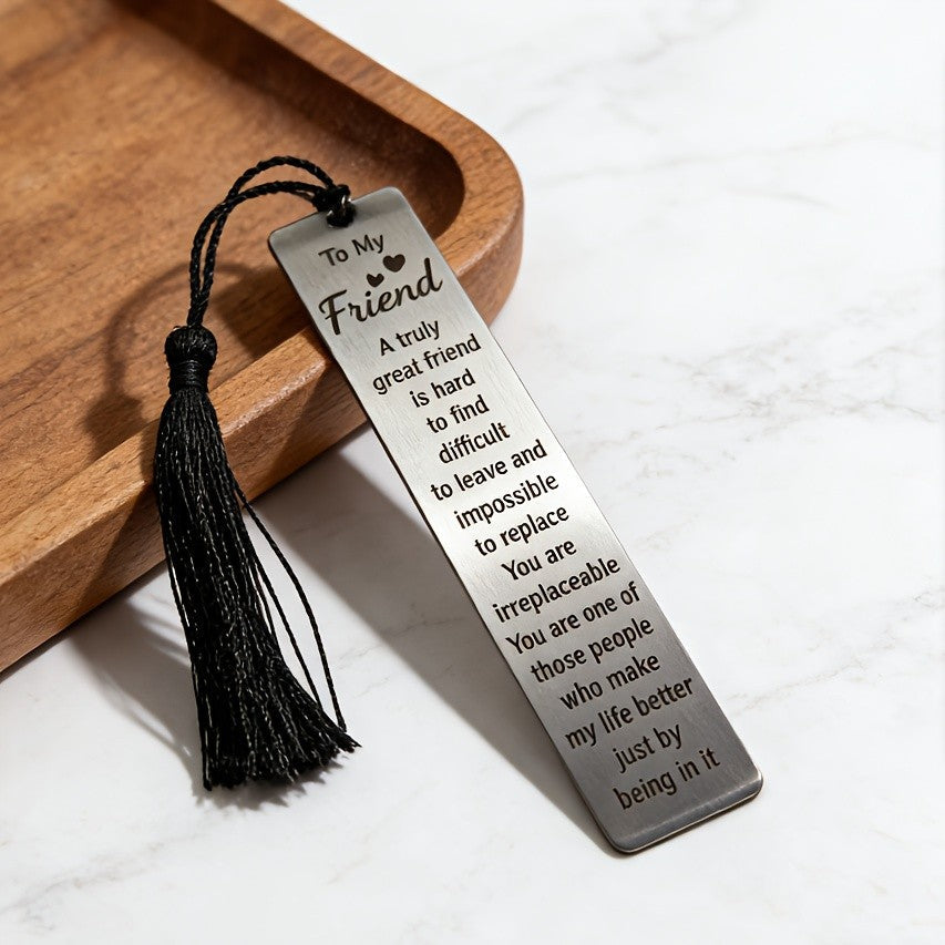 To My Friend Engraved Bookmark