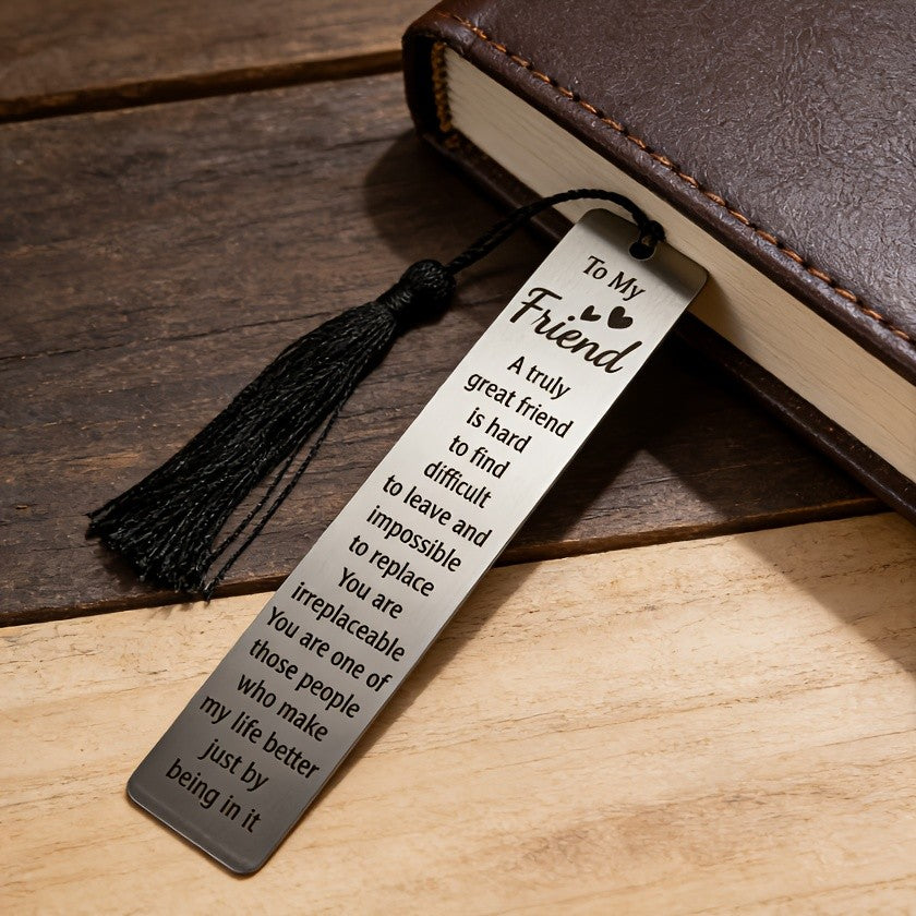 To My Friend Engraved Bookmark