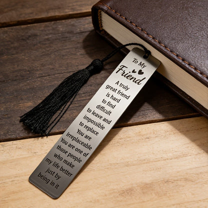 To My Friend Engraved Bookmark