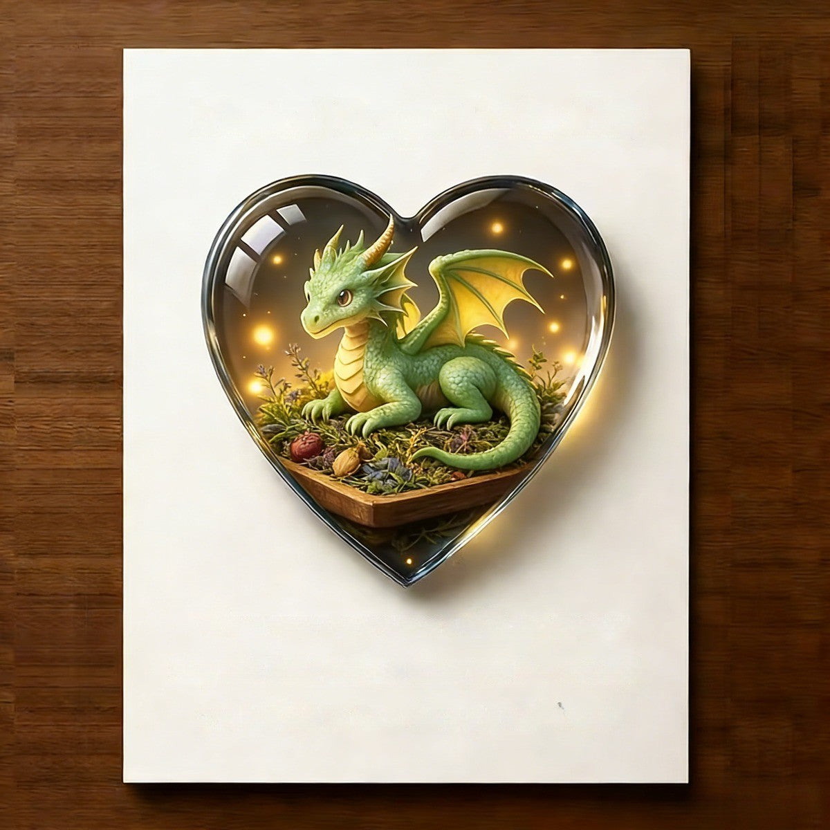 Green Dragon Heart Keepsake