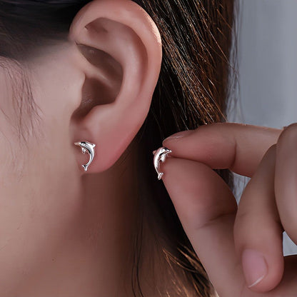 Crystal Dolphin Earrings