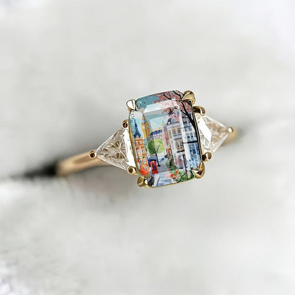 Cityscape Rectangular Ring